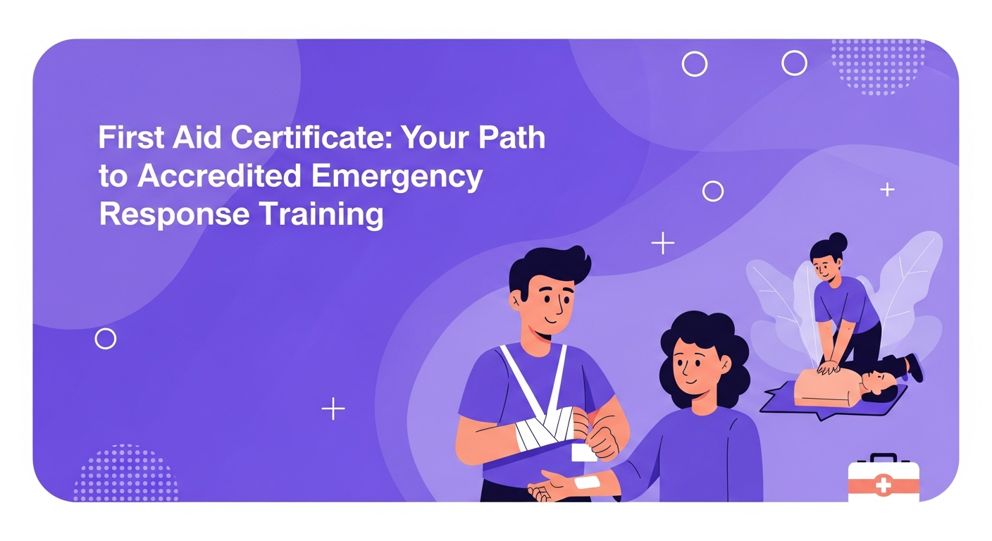 First Aid Certificate: Your Path to Accredited Emergency Response Training
