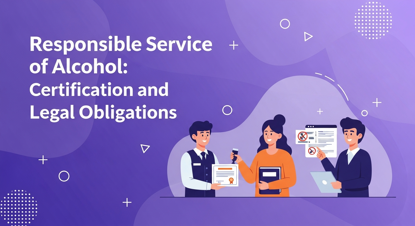 Responsible Service of Alcohol: Certification and Legal Obligations